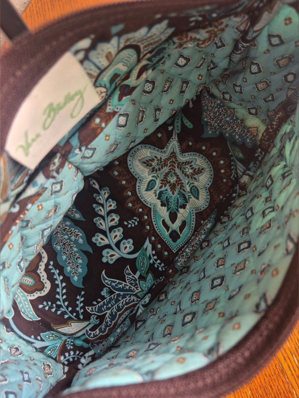 Vera Bradley Java Blue Maggie Shoulder Bag - Picture 3 of 5